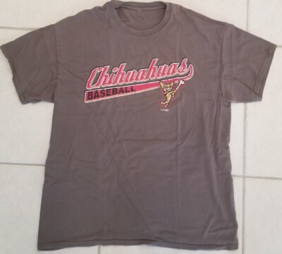 El Paso Chihuahuas Baseball Chico Swinging Bone T Shirt M Ash Gray