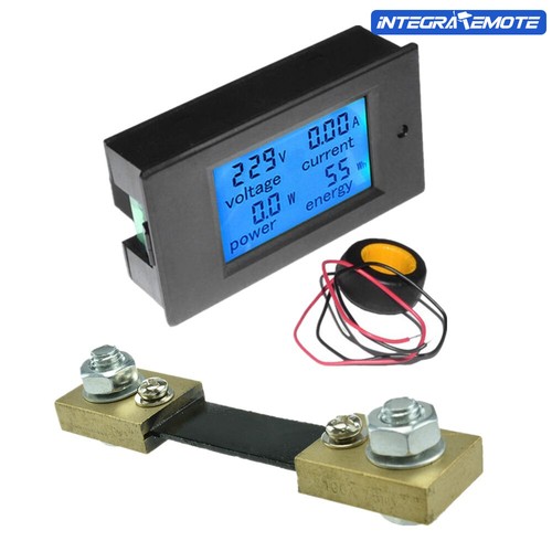 AC80-260V DC6.5~100V 20A 50A 100A Panel Display Volt Amp Power Watt Meter LCD - Bild 10 von 51