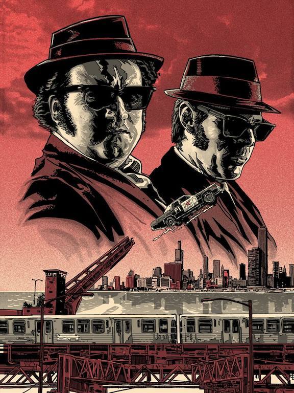 BLUES BROTHERS limited edition print TIM DOYLE #25s signed Variant