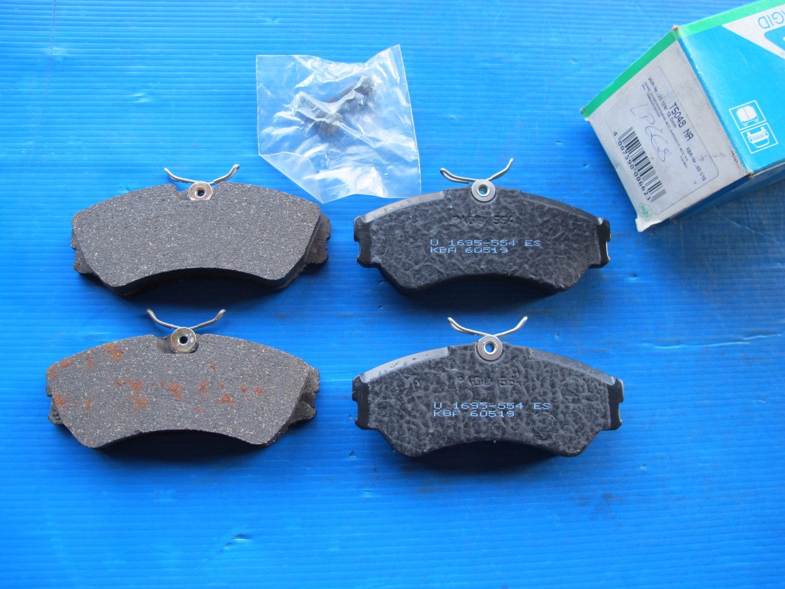 Plaquettes de freins avant Pagid haute friction Transporter F70 1.8
