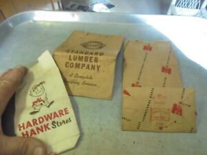 10 International Harvester Farmall Tractor Dealership Parts Counter Paper Bags