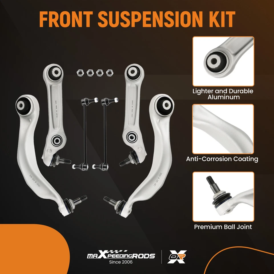 4X FRONT LOWER WISHBONE + 2X COUPLING ROD FOR BMW 5/6 SERIES F10 F11 F06 31126775971 - Image 2 of 4