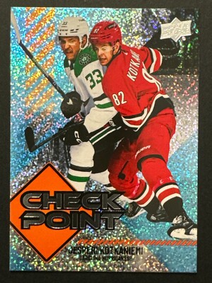 2024-25 UD Series 1 Jesperi Kotkaniemi Check Point Speckle #CP-2 Hurricanes
