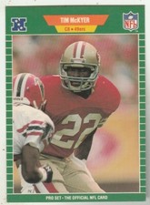 FREE SHIPPING-MINT-1989 Pro Set Tim McKyer #380 49ERS PLUS BONUS CARDS