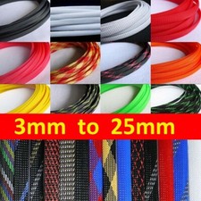 3mm to 25mm Braided Cable Sleeving/Sheathing -Auto Electrics Wire Sheathing PET