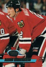 #161 Bryan Marchment Chicago Blackhawks 1992-93 Topps Stadium Club Hockey Card O