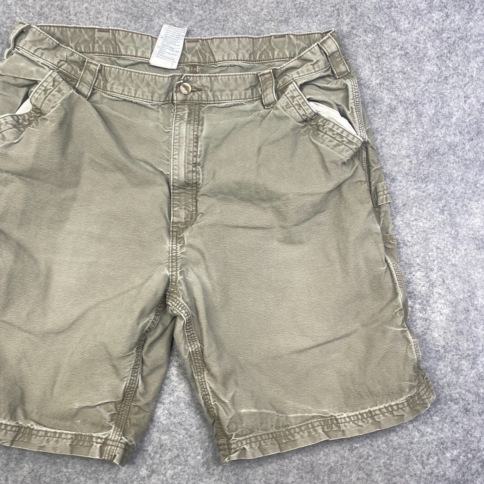 Carhartt B147 LBR Shorts Mens 42 workwear casual utility measures 38x9 Original