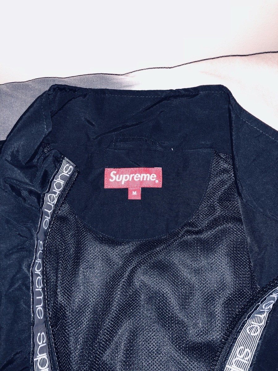 ジャケット・アウター Supreme Classic Logo Taping Track Jacket Supreme Classic Logo Taping Track Jacket (SS18) - $158