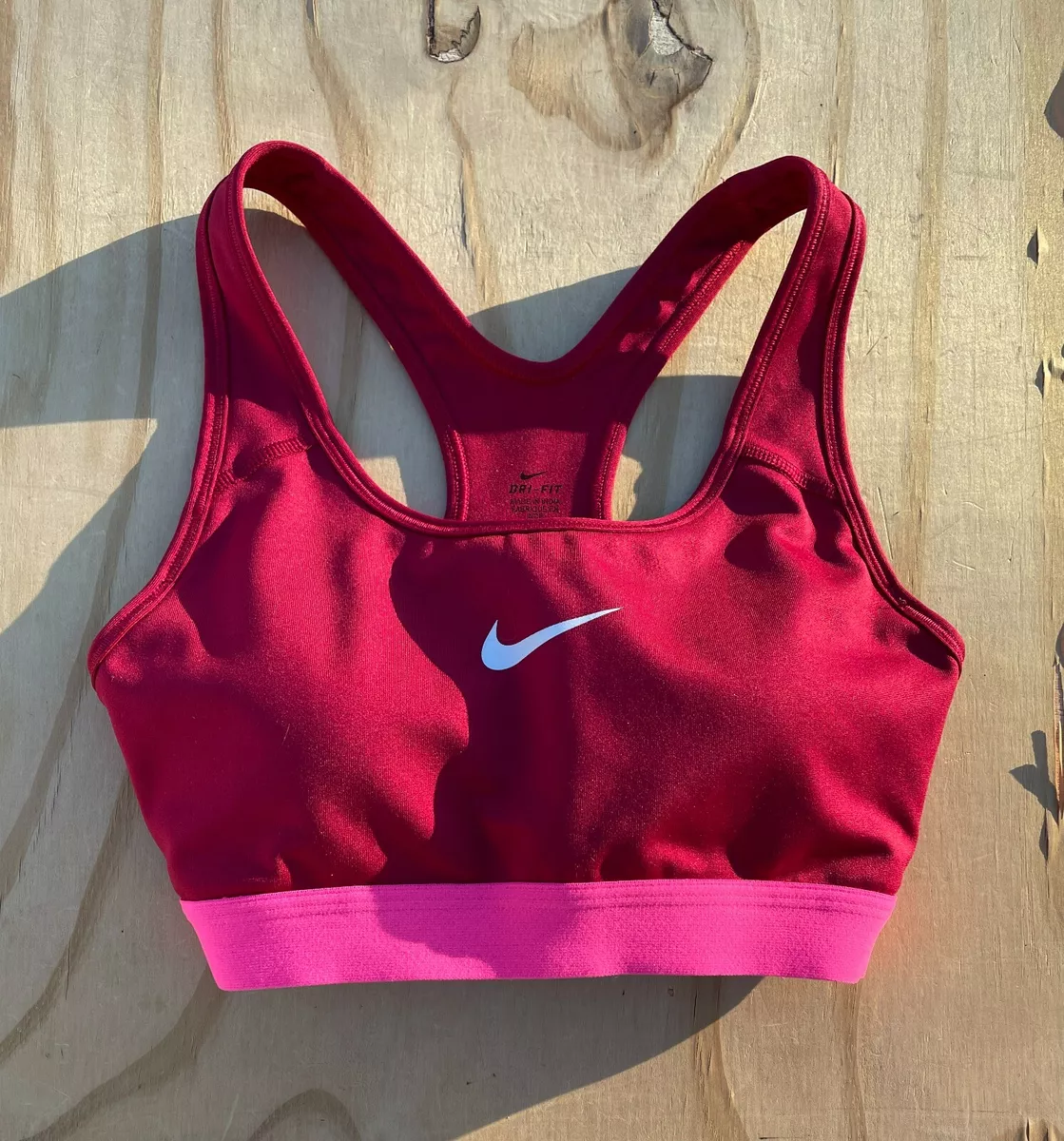 Nike Dri-Fit Sports Bra Padded Racerback RN 56323 Activewear Size