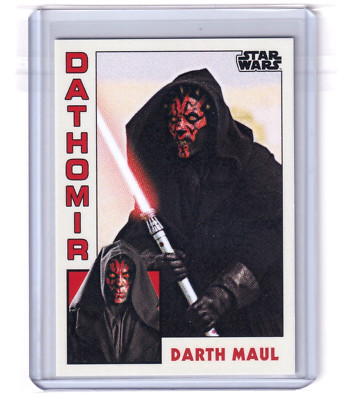 Topps 2023 TBT Star Wars Edition Set #5 - 1984 Baseballkarte 13 Darth Maul