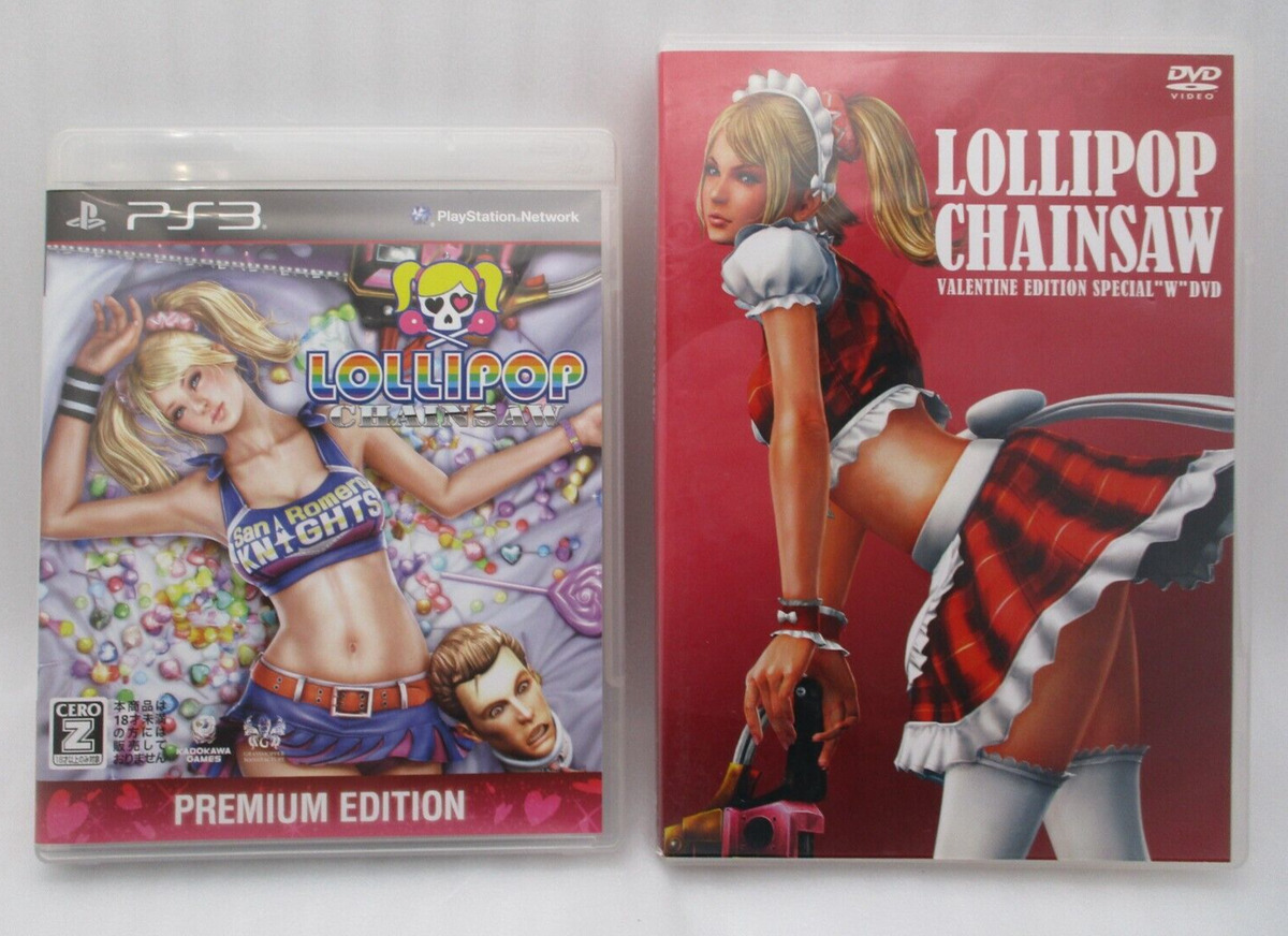 PS3 LOLLIPOP CHAINSAW Premium Edition w/ Valentine Special W DVD Japan  import