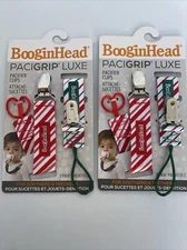 2 packs BooginHead Baby Newborn Christmas PaciGrip Pacifier Clip For Teether