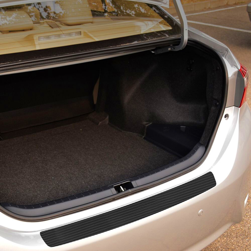 Carbon Fiber Bumper Rear Car Trunk Protector Trim Corner Sticker Accessories