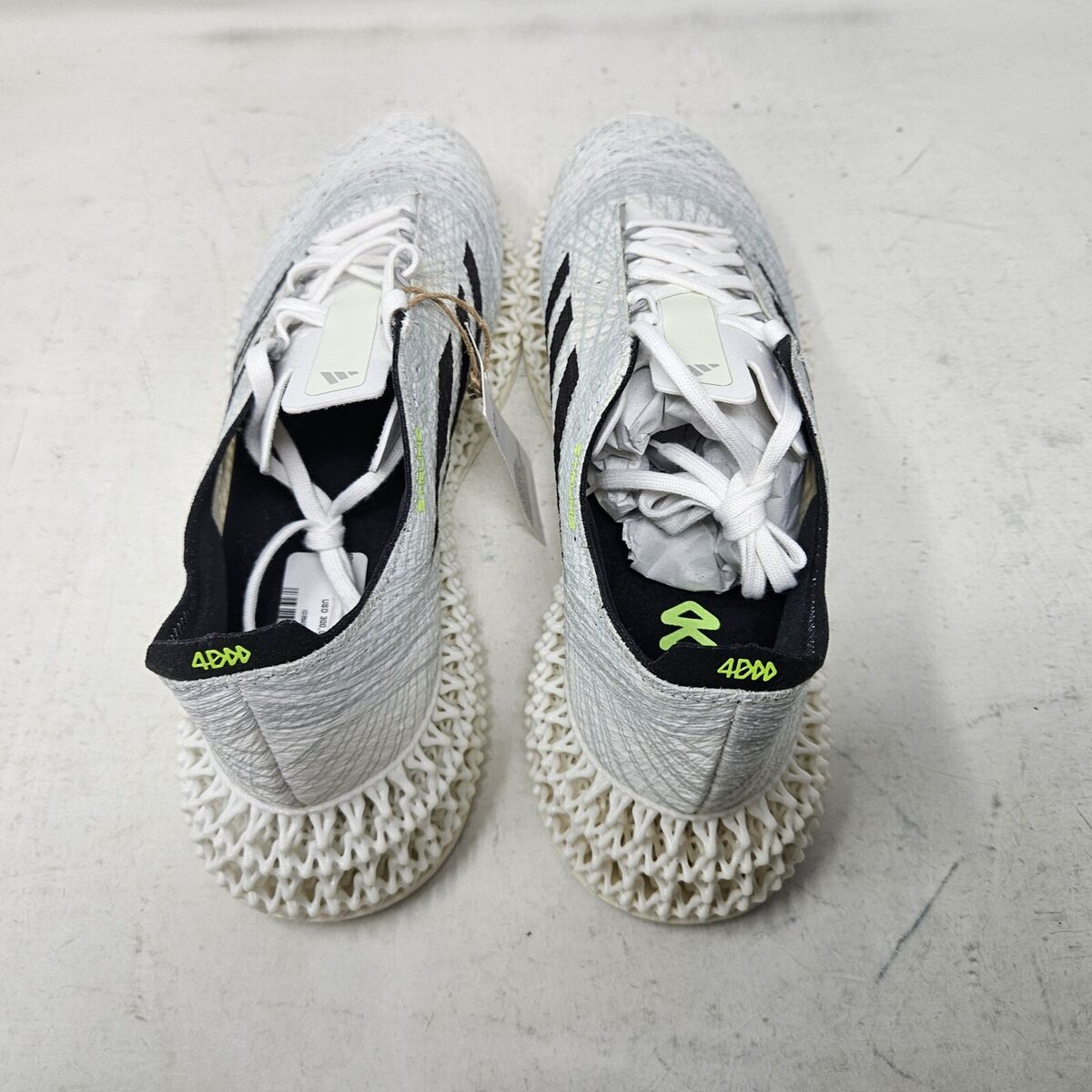 Men's Adidas 4DFWD X Strung Elite Running Shoes / White Men's Adidas 4DFWD X Strung Elite Running Shoes / White