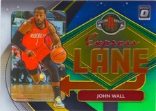 John Wall 2020-21 Optic Basketball Express Lane Insert Chrome Card #16 Rockets