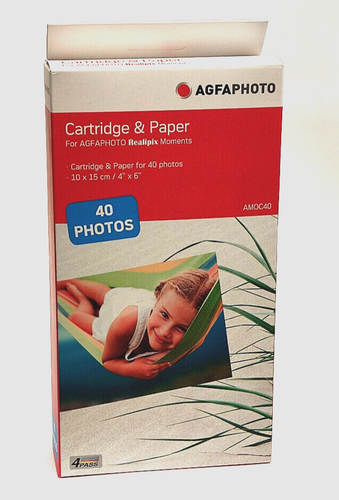 AGFAPHOTO AMOC40 Cartridge & Photopaper 10x15cm Realpix Moments - 第 1/3 張圖片