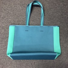 Summersalt Classic Tote Made Of Wetsuit Material Green And Turquoise
