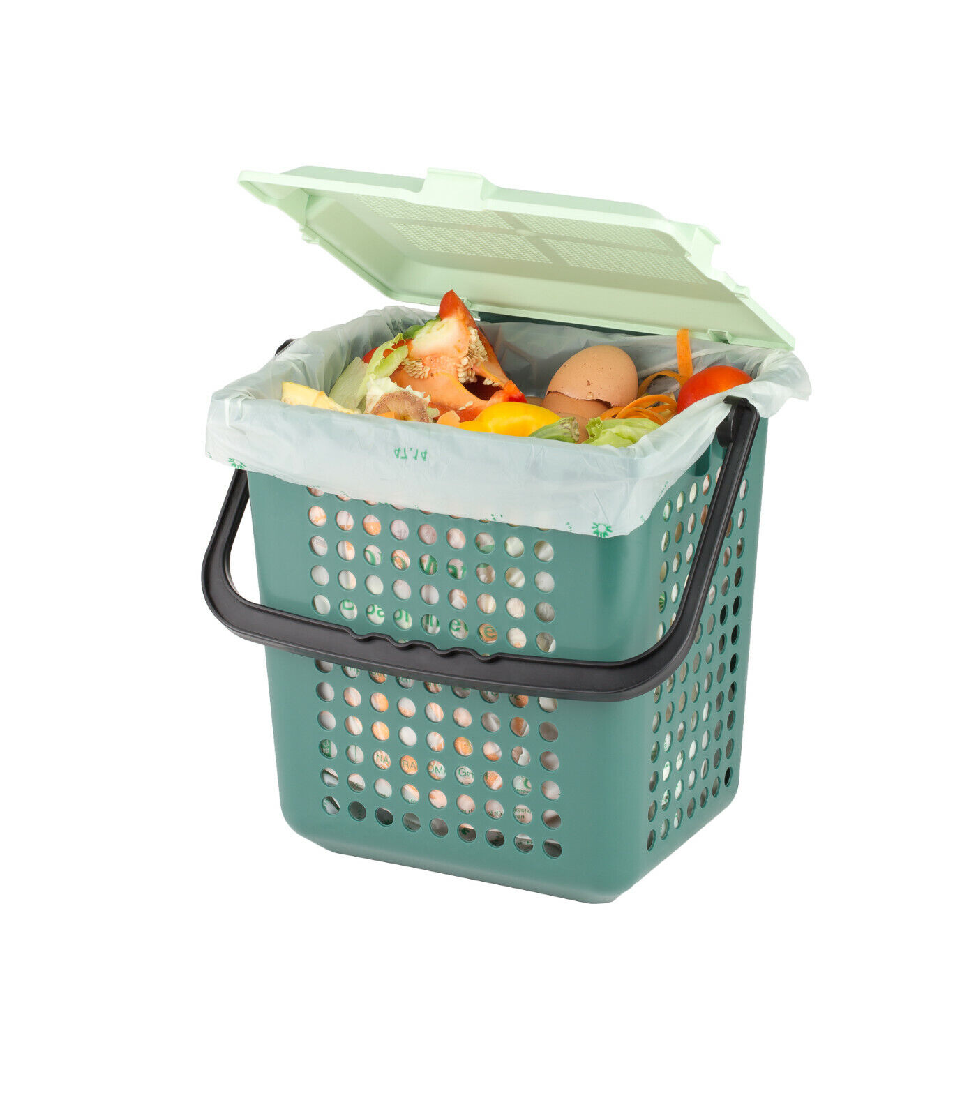 AirBox® Komposteimer inkl. BIOMAT® kompostierbare Mülltüten (52 Stk.)