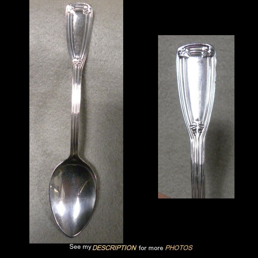 Antique Tiffany Sterling Silver Saint Dunstan 7" Soup Spoon Date Letter M