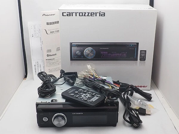 Carrozzeria Pioneer 1DIN Car Audio DEH-7100 CD/USB/Bluetooth NEW