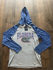 Fanatics Florida Gators Sz M Blue/Gray Waffle Raglan Pullover Hoodie Lightweight
