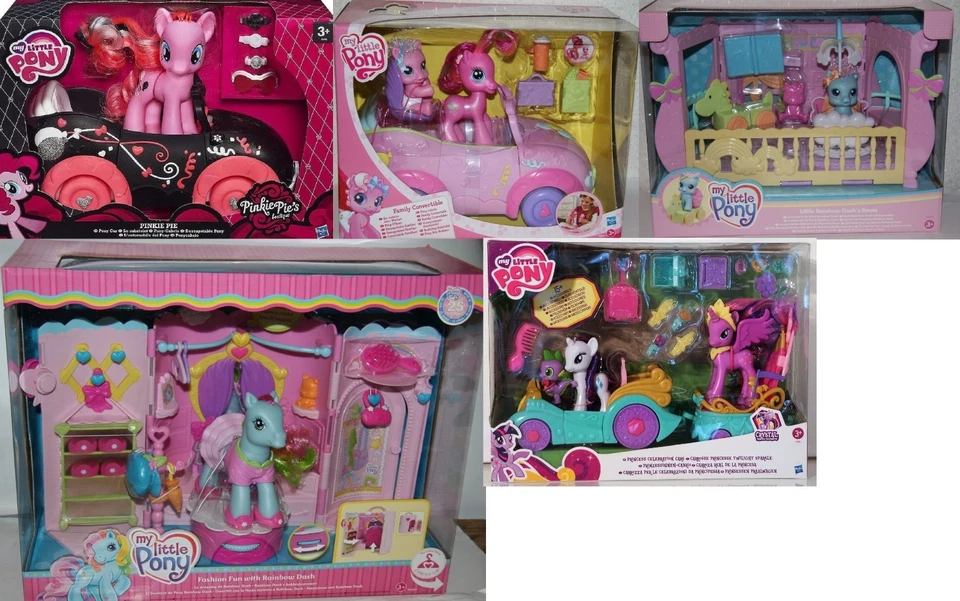 My Little Pony/Il Mio Piccolo Pony Set Di Giocattoli/Playsets-Hasbro SCEGLI - Immagine 1 di 1