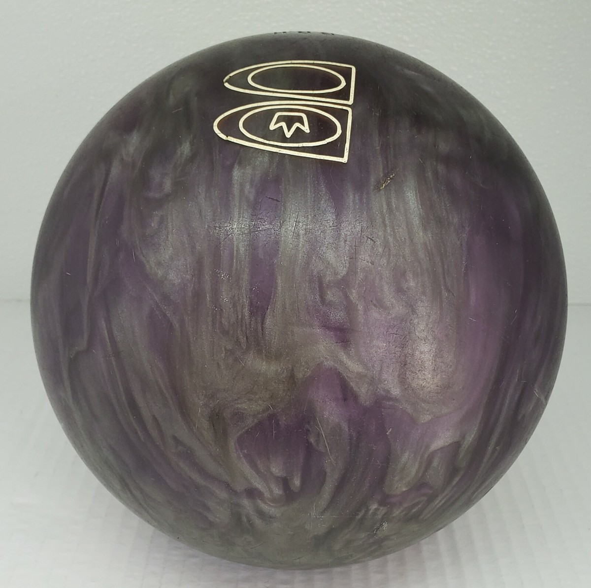 BRUNSWICK LASER PURPLE SWIRL BOWLING BALL 13 LBS .7 OZ. | eBay