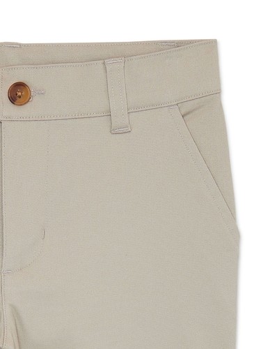 Wonder Nation Chino Pants Men's 12 Khaki School Uniform Belt Loop Slim & Husky - Picture 3 of 3