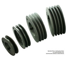 Keilriemenscheibe SPZ/Z10 80 f&uuml;r TB; 1-, 2-, 3- oder 4-rillig (TB optional)