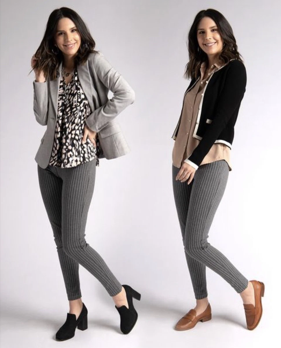 Pinstripe pants shop womens outfit