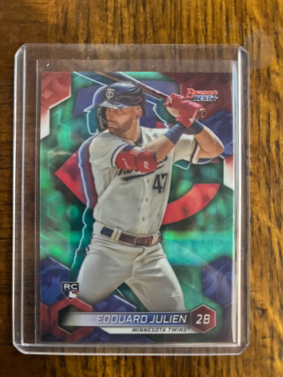 2023 Bowman's Best - Aqua Lava Refractor #36 Edouard Julien 130/199 (RC)