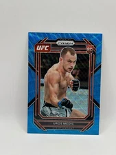 2023 Panini Prizm UFC Blue Wave Prizm Uros Medic #158 Rookie RC