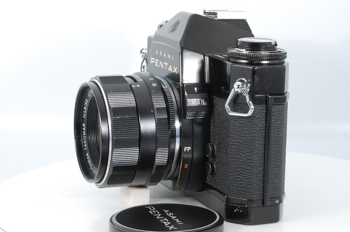 【美品】PENTAX SP ・ Super Tskuar 55mm F1.8 ASAHI PENTAX SP Silver MF 2818861 Super-Takumar 55mm f1.8