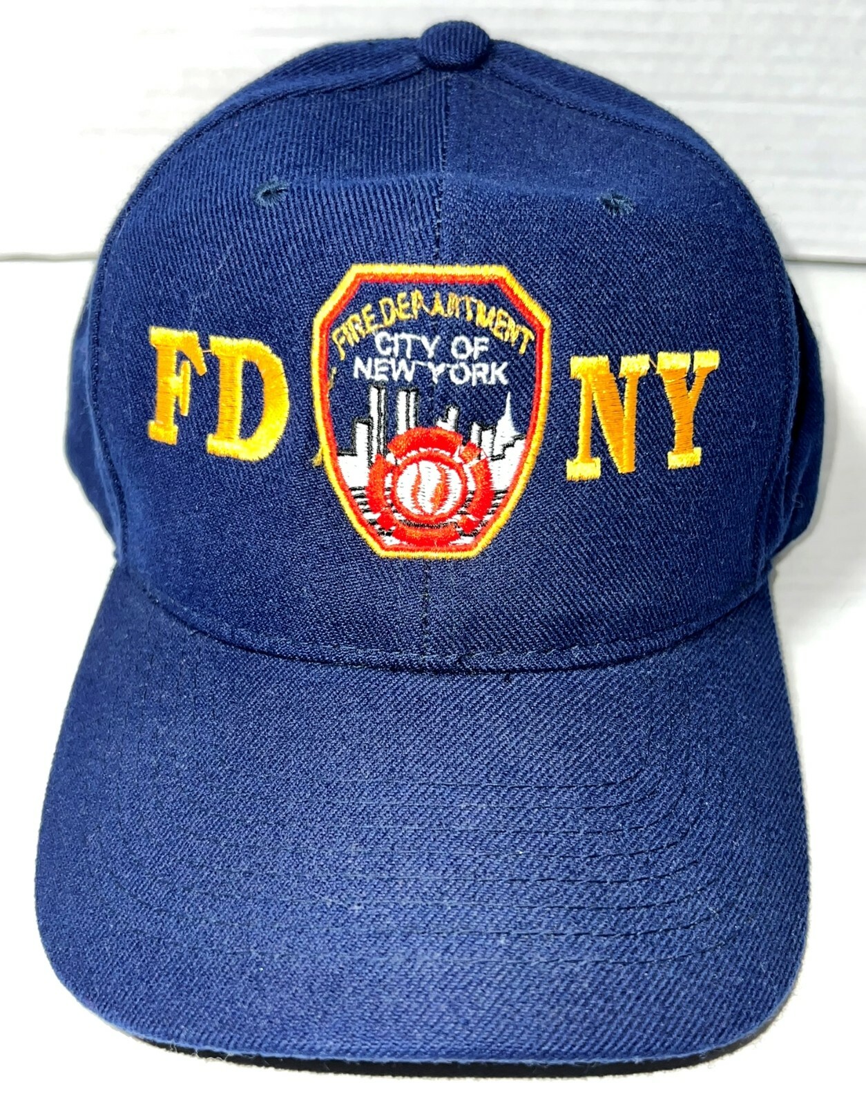 FDNY NY Fire Department Embroidered Navy Cap One Size Fits All