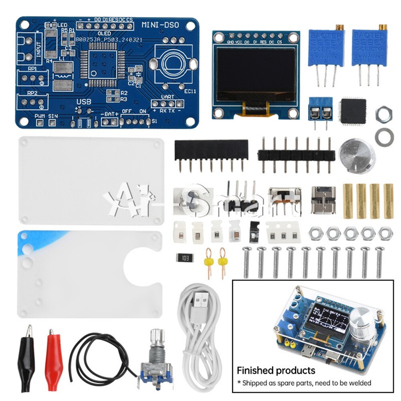 DIY Mini Digital Oscilloscope Electronic Kit STC DIY Soldering Practice Project