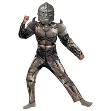 Transformers Boys Rise of the Beasts Gray Rhinox Muscle Halloween Costume  S/6-7