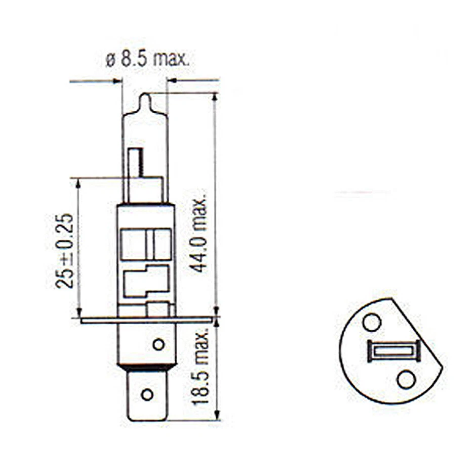 ICBEAMER 12V H1 100W Xenón HID Amarillo Reemplazar Faros Halógenos Bombillas 128B Foto 3 de 4