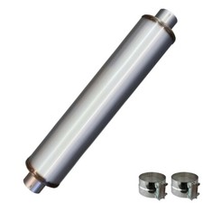 Performance Muffler 5 Id Inlet 5 Outlet 51 Long W Two Band Clamps