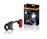 Osram Fahrradlicht Set Ledsbike Compact 100 Lux Fahrradleuchten IP54 USB-C