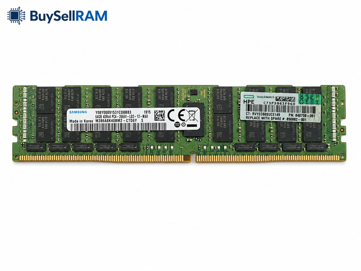 Samsung DDR4 SDRAM 64 GB Total Capacity Memory (RAM) for sale | eBay