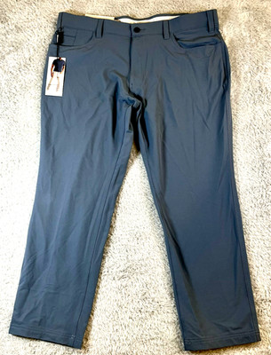 Haggar Sport Performance Straight Fit Tech Pants Gray Mens Size 40x29