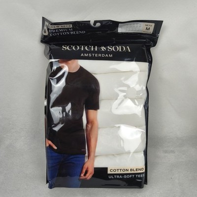 *NEU* Scotch and Soda 5x Crew Neck T-Shirt weiß Gr. M Ultra-Soft