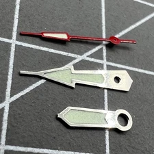 2 Sets Silver Trim Green Lume Watch Hands Set for Miyota 2035 2115 2105 2305