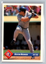 1993 Donruss #55 Kevin Reimer MLB Base Texas Rangers