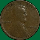 1909 Lincoln Wheat Cent Very Good VG Coin #35065