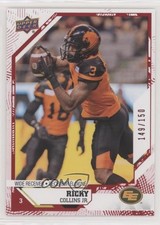 2019 Upper Deck CFL Red 149/150 Ricky Collins Jr #107 1fd9