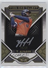 2023 Topps Tier One Talent Silver Ink 3/10 Yordan Alvarez #T1TA-YA Auto