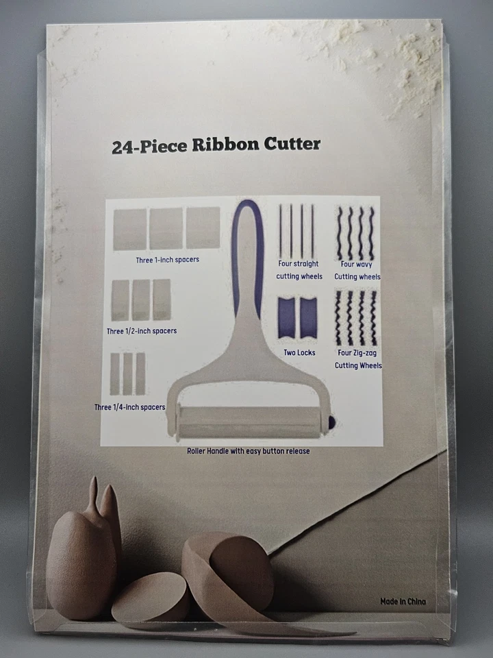 Juego de 24 piezas de herramientas para decoración de pasteles y pasteles de cinta de fondant Keen Quality - Imagen 2 de 4