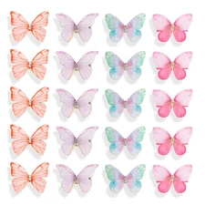 20PCS Colorful Butterfly Hair Clips for Women and Girls Y2K Fairy Hair Accessori
