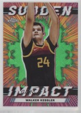 2023-24 Chrome Sudden Impact Green Topps Refractor Walker Kessler #SI-22 13o1
